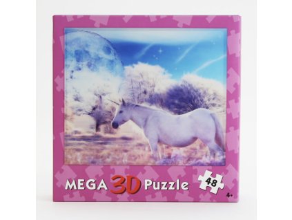 3d puzzle jednorožci