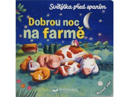 svetylka pred spanim dobrou noc na farme