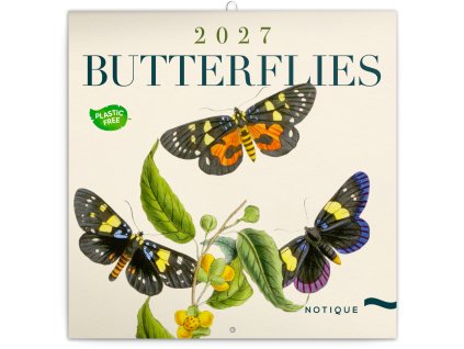 poznamkovy kalendar motyli 2027 plastic free 30 x 30 cm 987218 45