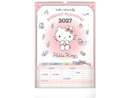nastenny kalendar rodinny planovaci hello kitty xl 2027 33 x 46 cm