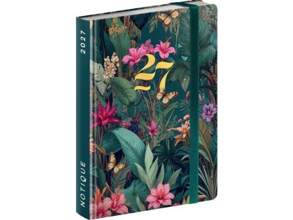 tydenni diar do kabelky tropicka dzungle 2027 9 8 x 14 5 cm