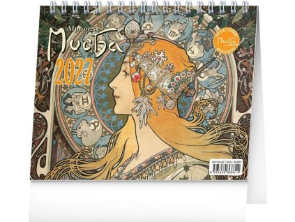 stolni kalendar alfons mucha 2027 16 5 x 13 cm