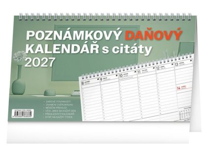 kalendar 2027 stolni poznamkovy danovy s citaty 25 x 14 5 cm 20260801022119 8595689368869
