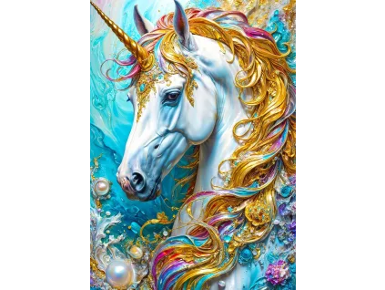 puzzle enjoy 1000 pieces golden unicorn
