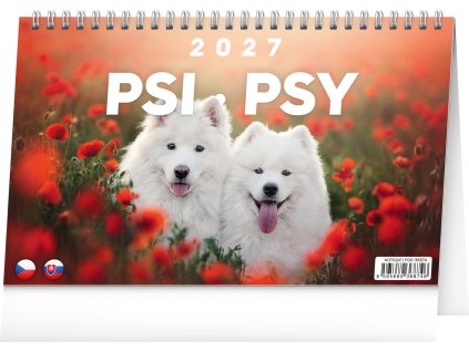stolni kalendar psi psy cz sk 2027 23 1 x 14 5 cm 889062 45