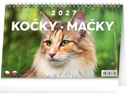 stolni kalendar kocky macky cz sk 2027 23 1 x 14 5 cm 981150 45