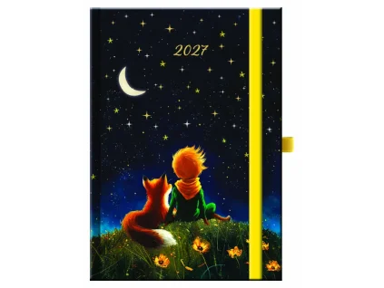 Denní diář 2027 - MALÝ PRINC s gumičkou (A5)